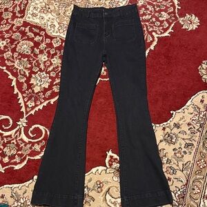 Women's Black Flare Jeans